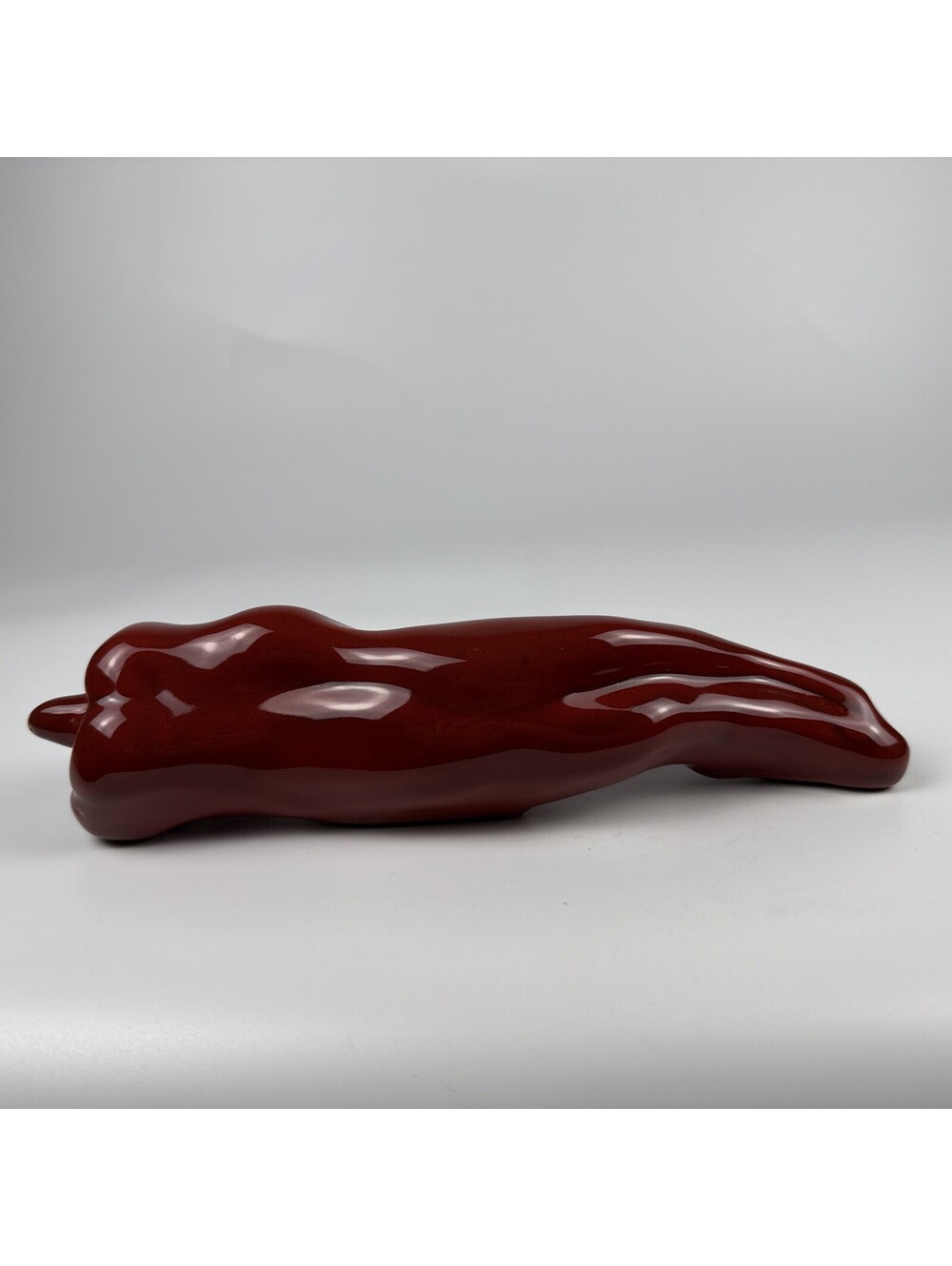 Red Chili Pepper Figurine 10" Ceramic Hot Spicy Vegetable Decor Unbranded